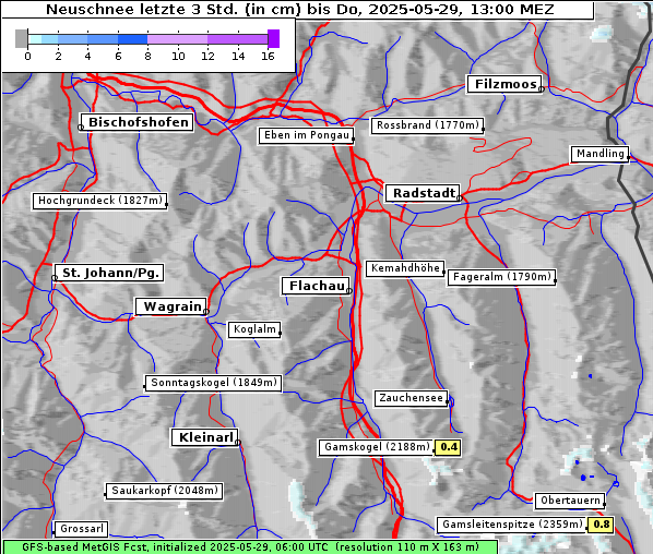 Neuschnee, 29. 5. 2025