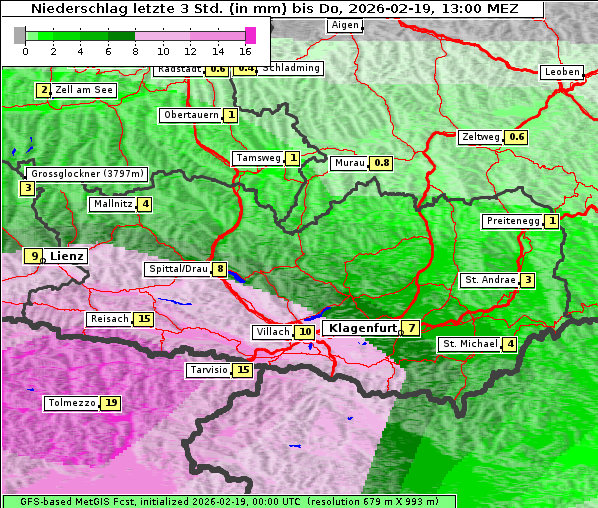 Niederschlag, 19. 2. 2026
