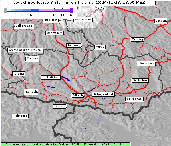 Neuschnee, 23. 11. 2024