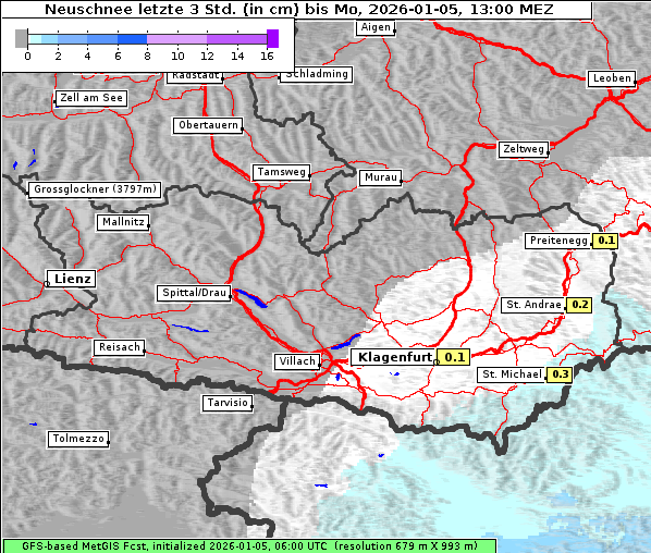 Neuschnee, 5. 1. 2026