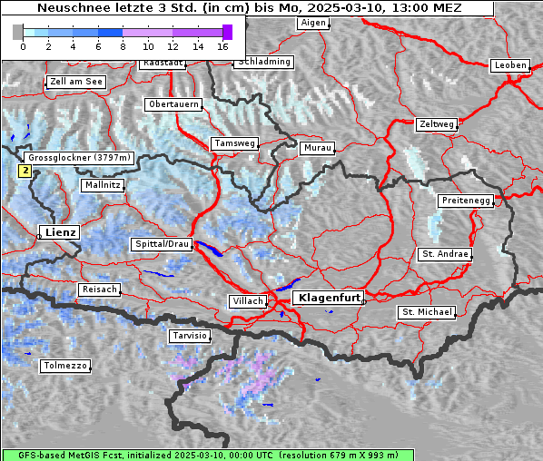 Neuschnee, 10. 3. 2025