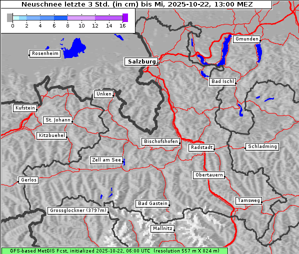 Neuschnee, 22. 10. 2025
