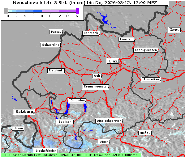 Neuschnee, 12. 3. 2026