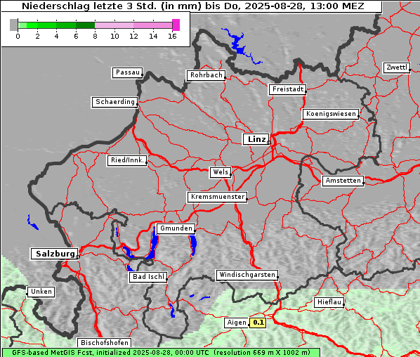 Niederschlag, 28. 8. 2025