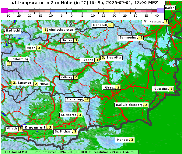 Temperatur, 1. 2. 2026