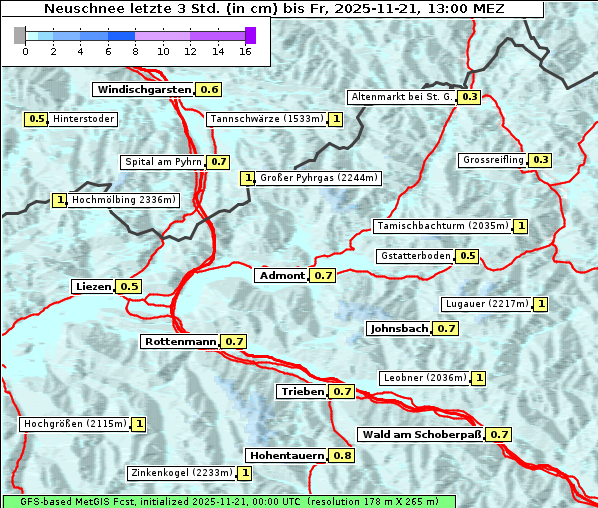Neuschnee, 21. 11. 2025