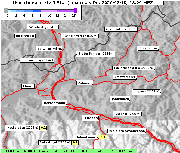 Neuschnee, 19. 2. 2026