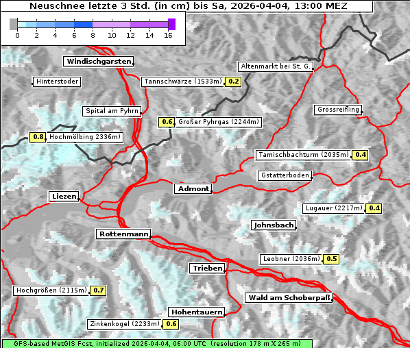 Neuschnee, 4. 4. 2026