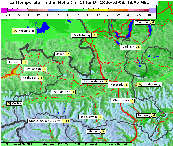 Temperatur, 3. 2. 2026