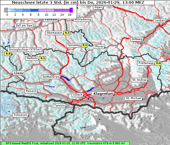 Neuschnee, 29. 1. 2026