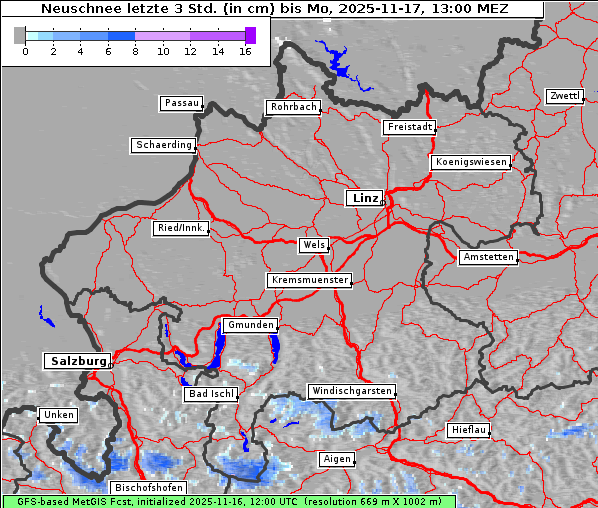 Neuschnee, 17. 11. 2025