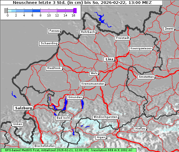 Neuschnee, 22. 2. 2026
