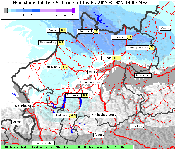 Neuschnee, 2. 1. 2026