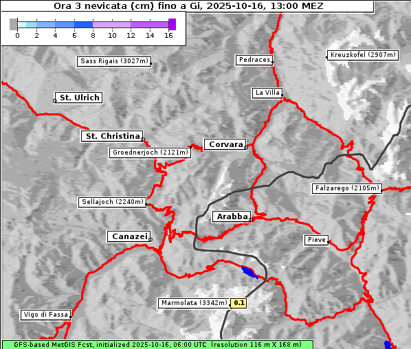 Neuschnee, 16. 10. 2025