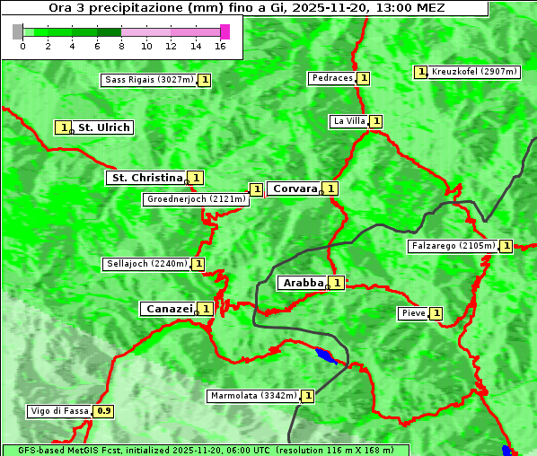 Niederschlag, 20. 11. 2025