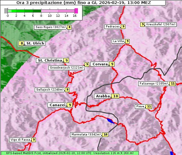 Niederschlag, 19. 2. 2026