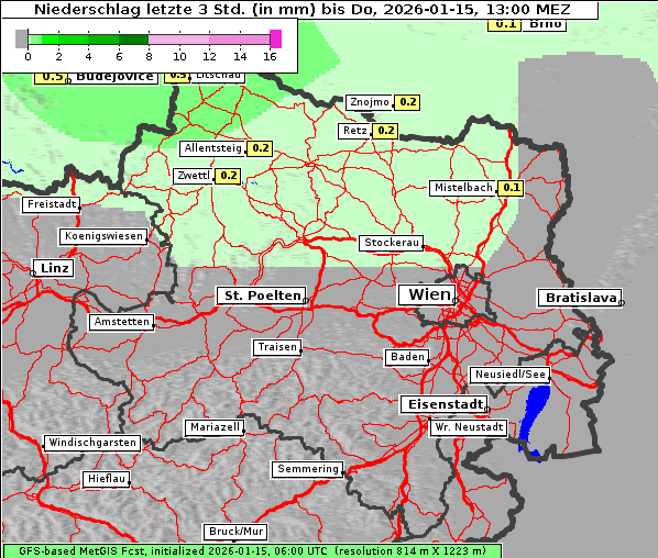 Niederschlag, 15. 1. 2026