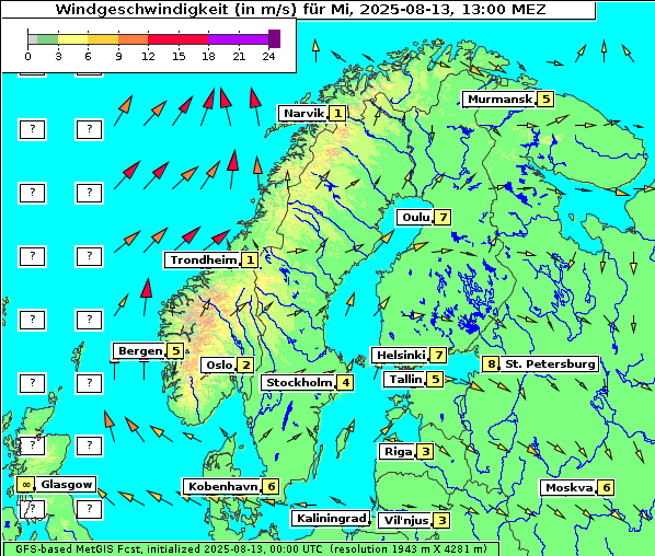Wind, 13. 8. 2025