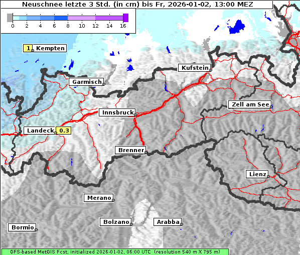 Neuschnee, 2. 1. 2026