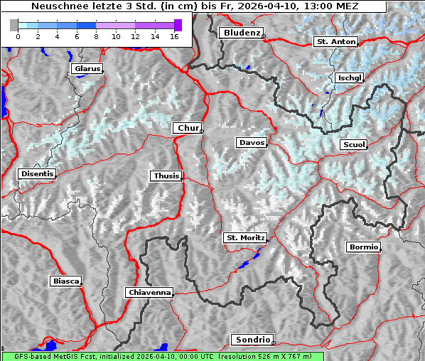 Neuschnee, 10. 4. 2026