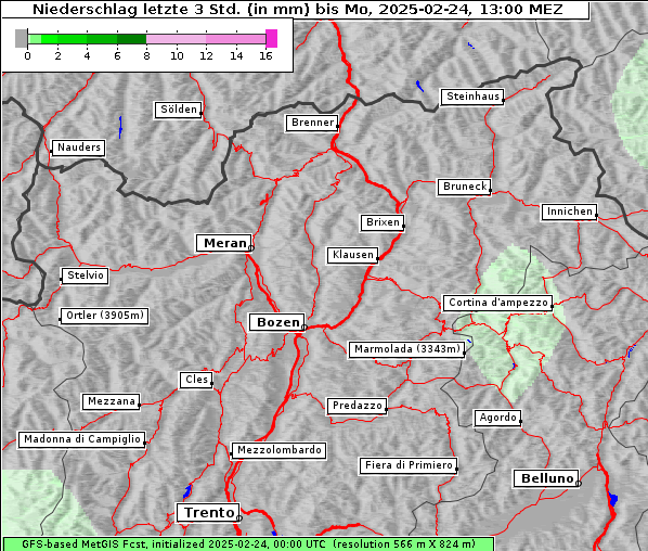 Niederschlag, 24. 2. 2025