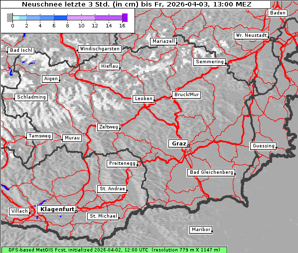 Neuschnee, 3. 4. 2026
