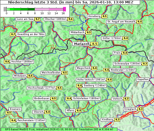 Niederschlag, 10. 1. 2026