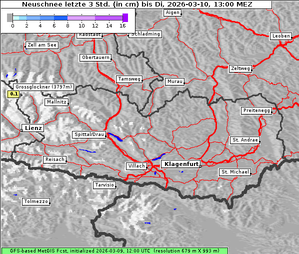 Neuschnee, 10. 3. 2026