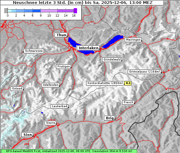 Neuschnee, 6. 12. 2025
