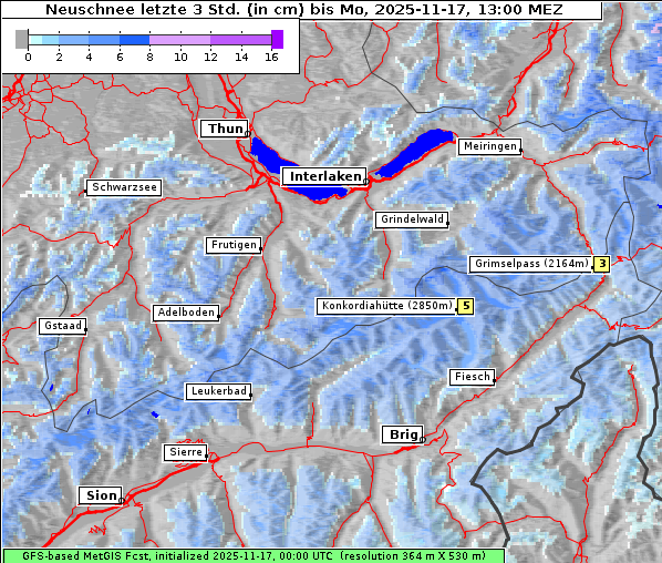 Neuschnee, 17. 11. 2025