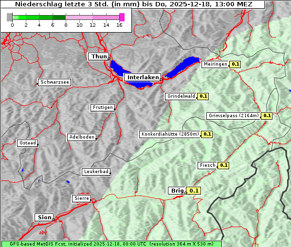 Niederschlag, 18. 12. 2025