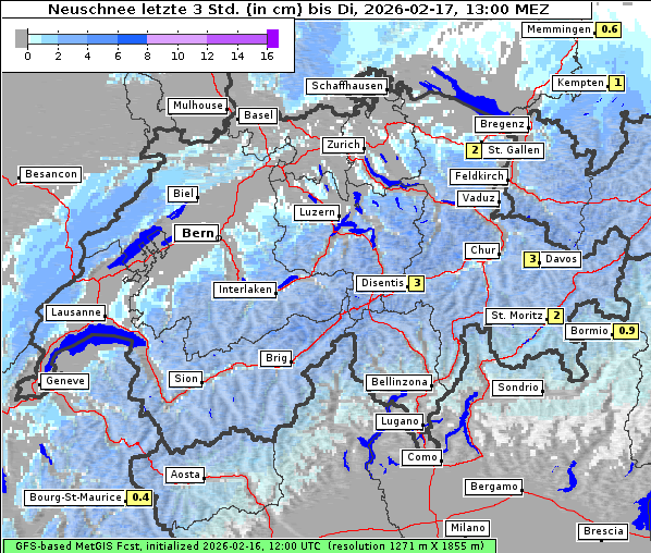 Neuschnee, 17. 2. 2026