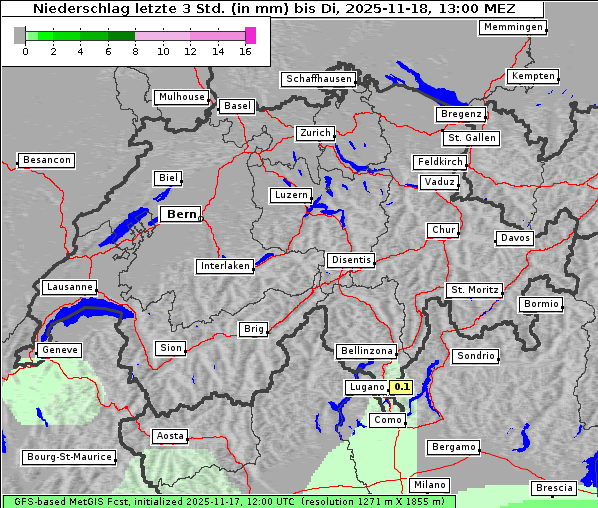 Niederschlag, 18. 11. 2025