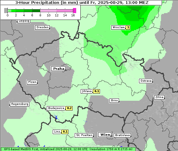 Niederschlag, 29. 8. 2025