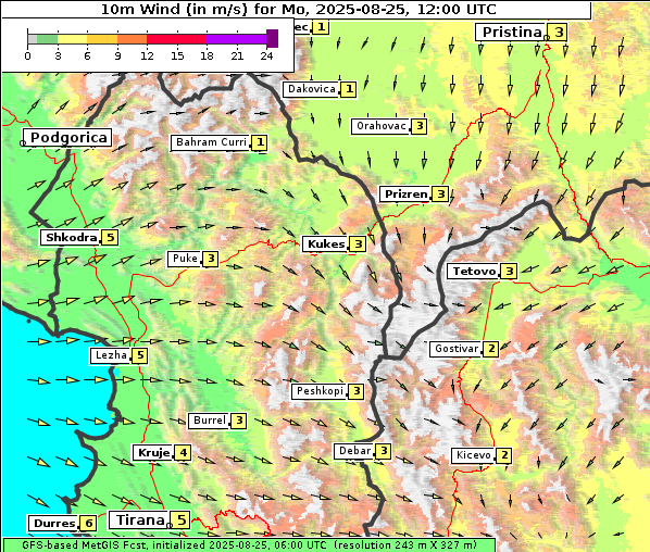 Wind, 25. 8. 2025
