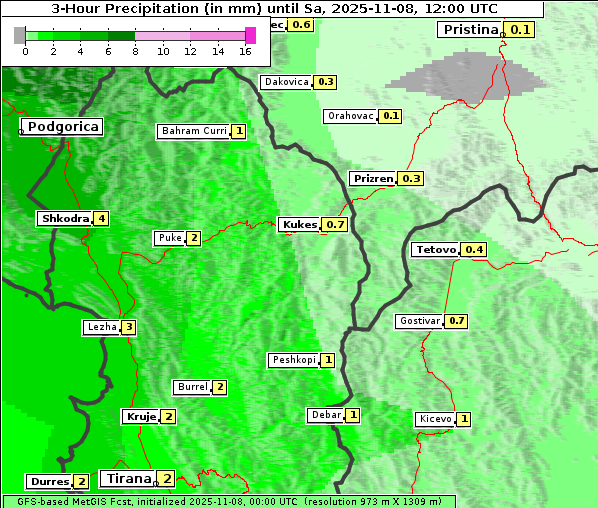 Niederschlag, 8. 11. 2025