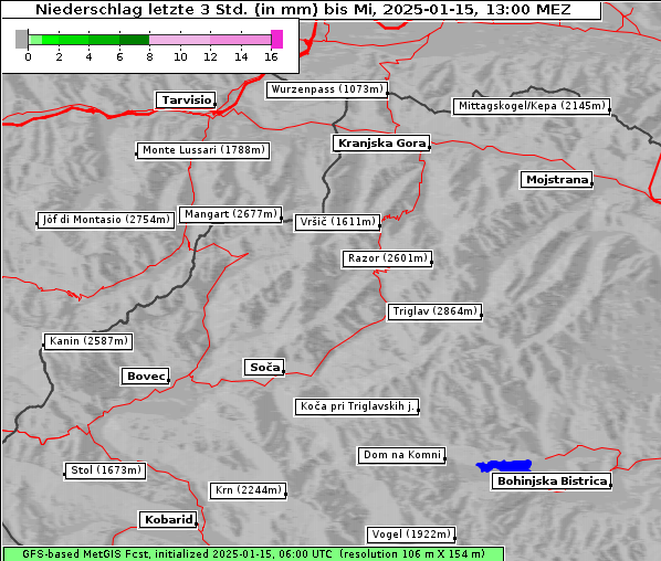 Niederschlag, 15. 1. 2025