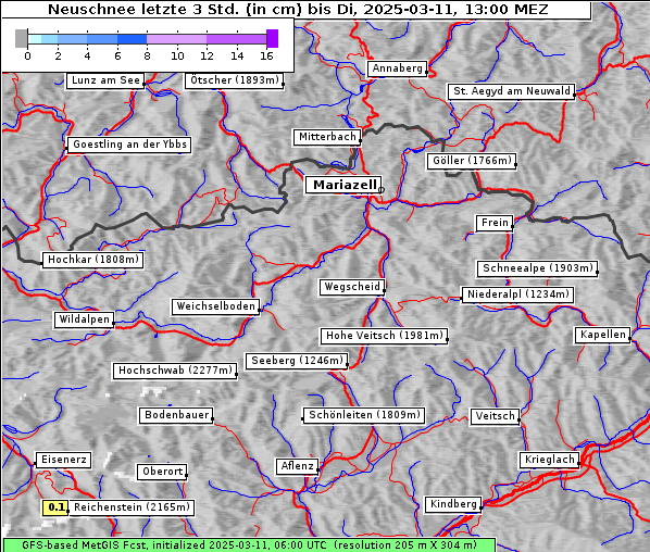 Neuschnee, 11. 3. 2025