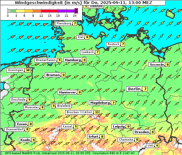Wind, 11. 9. 2025