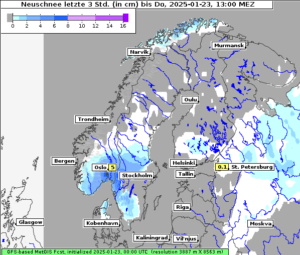 Neuschnee, 23. 1. 2025