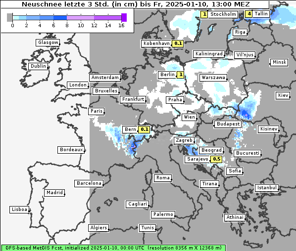 Neuschnee, 10. 1. 2025