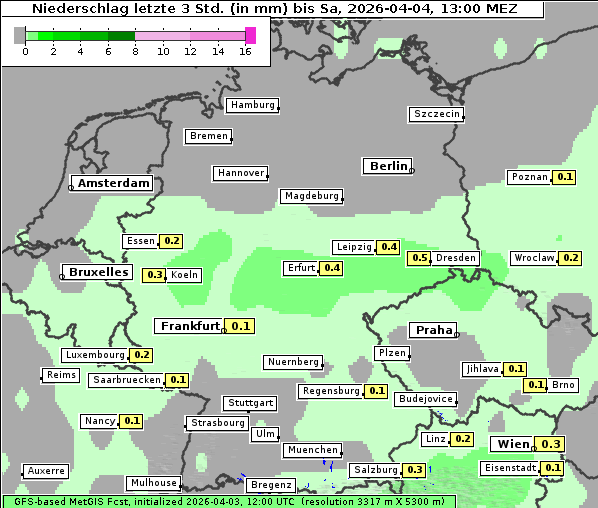 Niederschlag, 4. 4. 2026