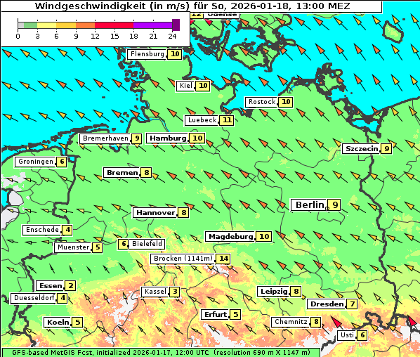 Wind, 18. 1. 2026