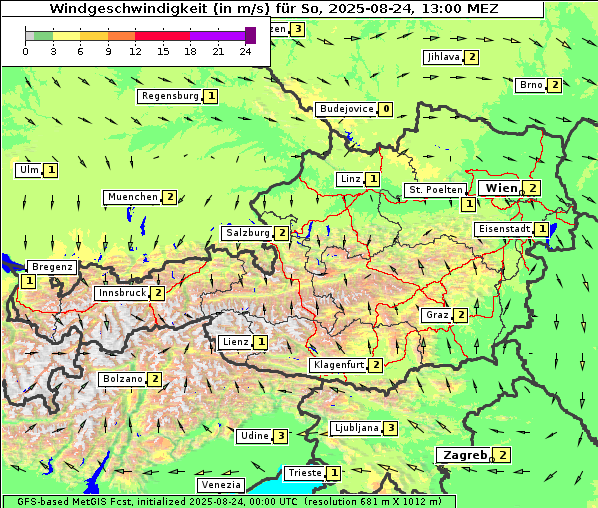 Wind, 24. 8. 2025