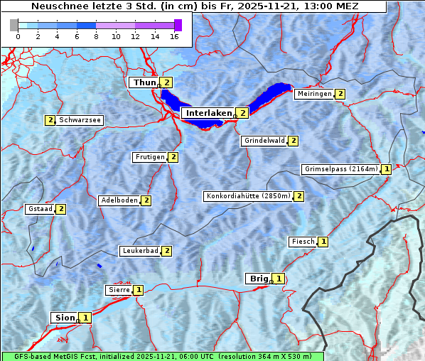 Neuschnee, 21. 11. 2025