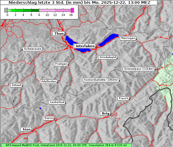Niederschlag, 22. 12. 2025