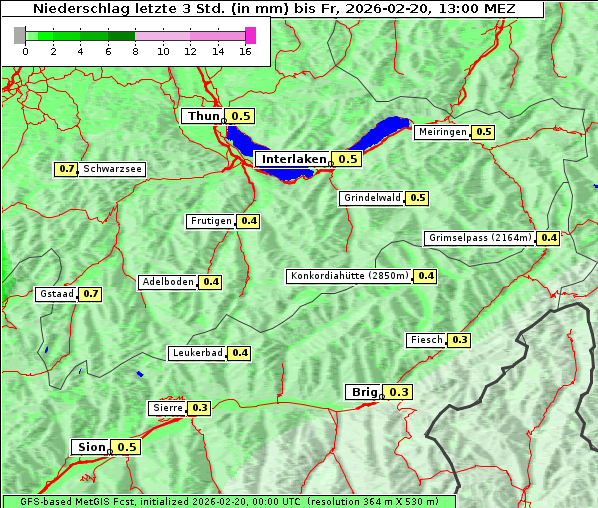 Niederschlag, 20. 2. 2026