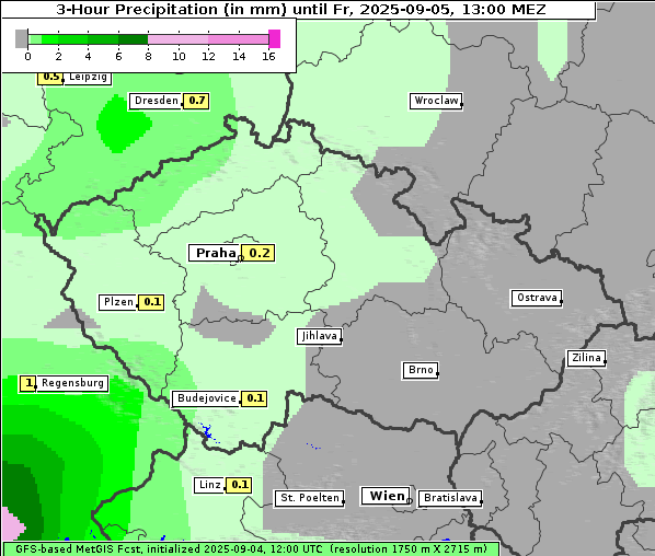 Niederschlag, 5. 9. 2025
