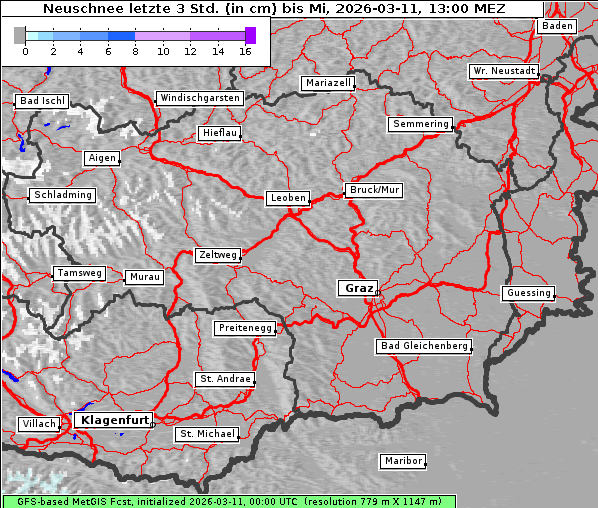 Neuschnee, 11. 3. 2026