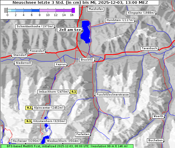 Neuschnee, 3. 12. 2025